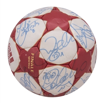 2004-05 Real Madrid Team Signed Soccer Ball (JSA LOA)